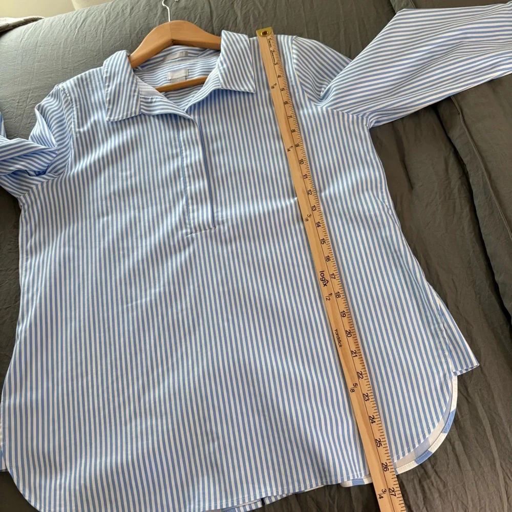 Chico’s No-Iron Chic Stretch Striped Blouse. Size 8/ Chico’s 1. - Picture 10 of 10